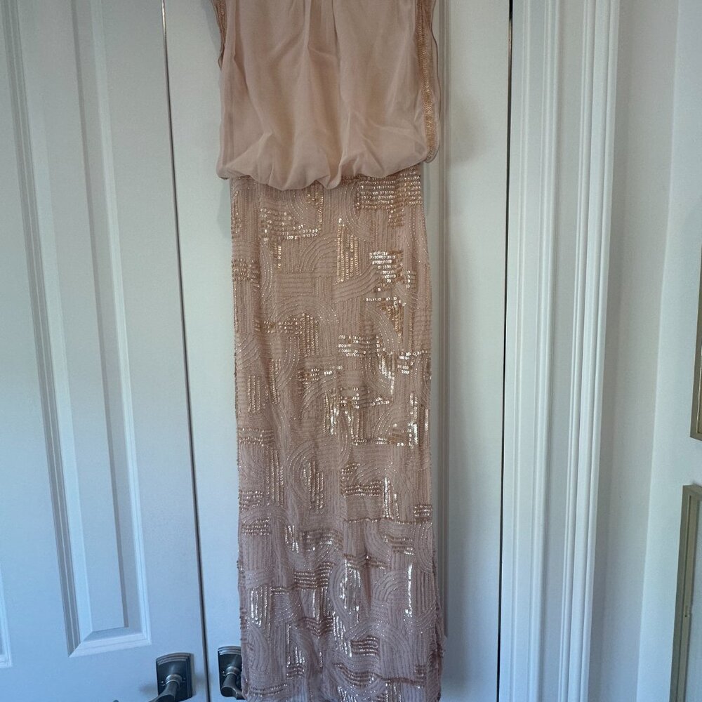 Aidan Mattox sequin gown
